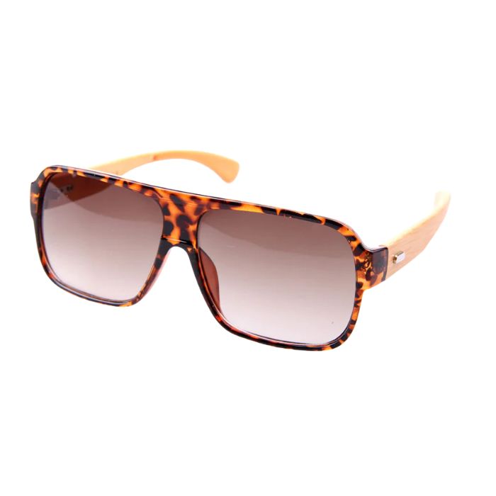 alpine cruiser sunglasses brown multi-colour tortoise print frames and brown lenses front view of sunglasses on white background