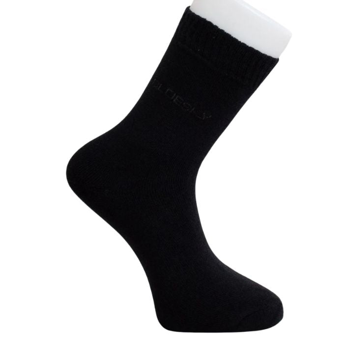 mens black activewear sock set on a white background