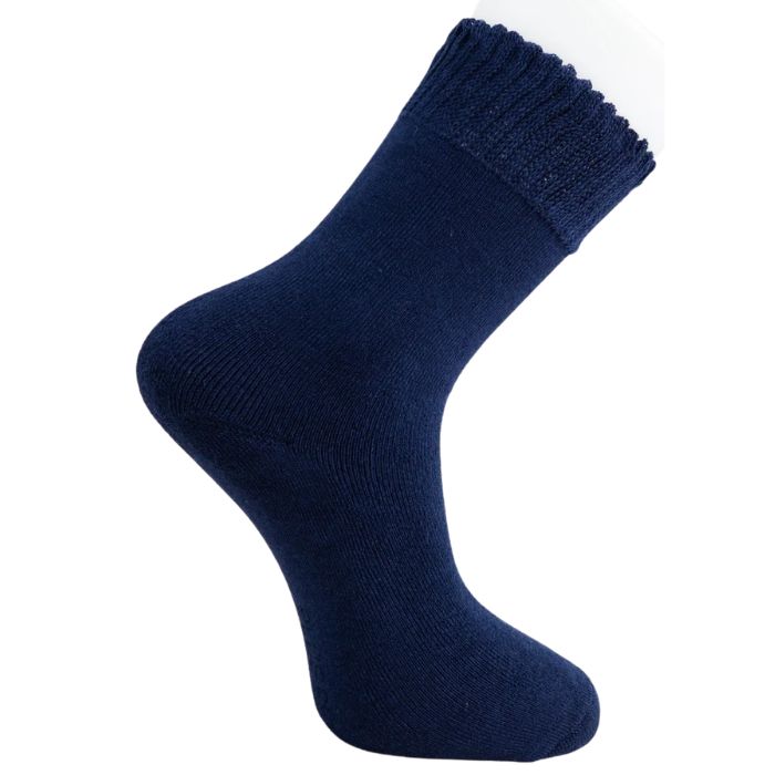 mens navy blue activewear sock set on a white background