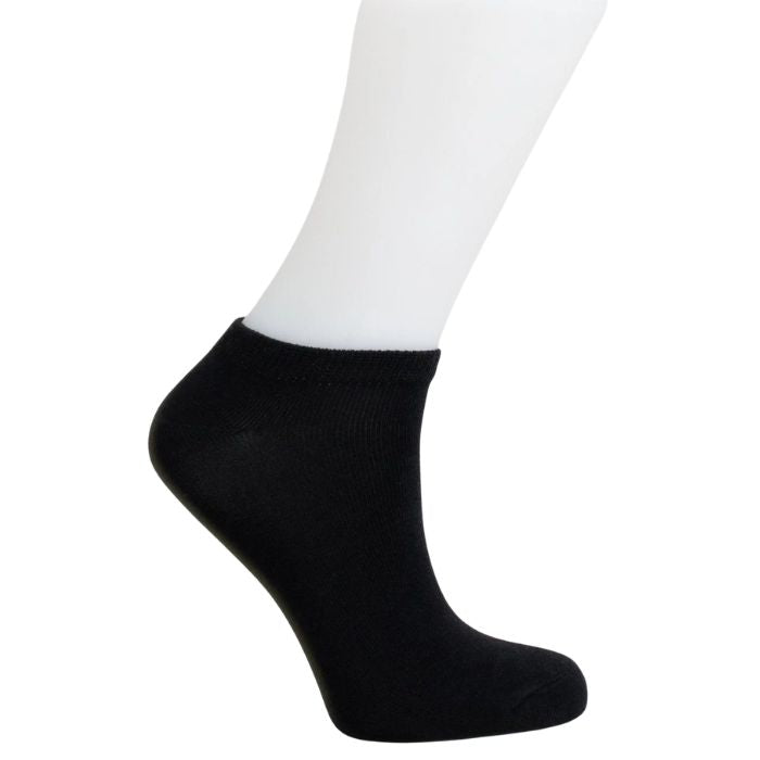 womens black ankle sock set on a white background