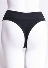 The true test of underwear is to forget you're wearing it. This is the time to experience natural fiber, and this is most definitely the place to do it, so to speak. Naturally breathable, soft, with anti-bacterial properties, bamboo is the ideal choice for thong underwear. Enjoy superb comfort. Enough said.  Fabrication: BAMBOO - 95% Bamboo 5% Lycra   Fabrication - BAMBOO MODAL -50% Bamboo 42% Modal 8% Lycra  BLUE SKY  Blue Sky fit guide - true to size $15.00 Black