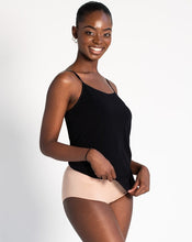  We know how much you love the feel of silky-smooth bamboo viscose against your skin! Terrera's Essential Cami is the perfect under layer camisole.  Fabrication: 77% viscose from bamboo, 17% nylon, 6% spandex TERRERA black $23.00