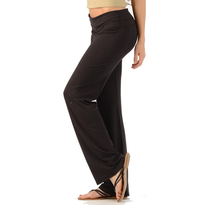 Freeside Pant, Yoga Pants, 100% Cotton Black Pants, Side Slit Pants,  Organic Clothing, Pants for Women, Relaxed Pants, Yoga Gifts 