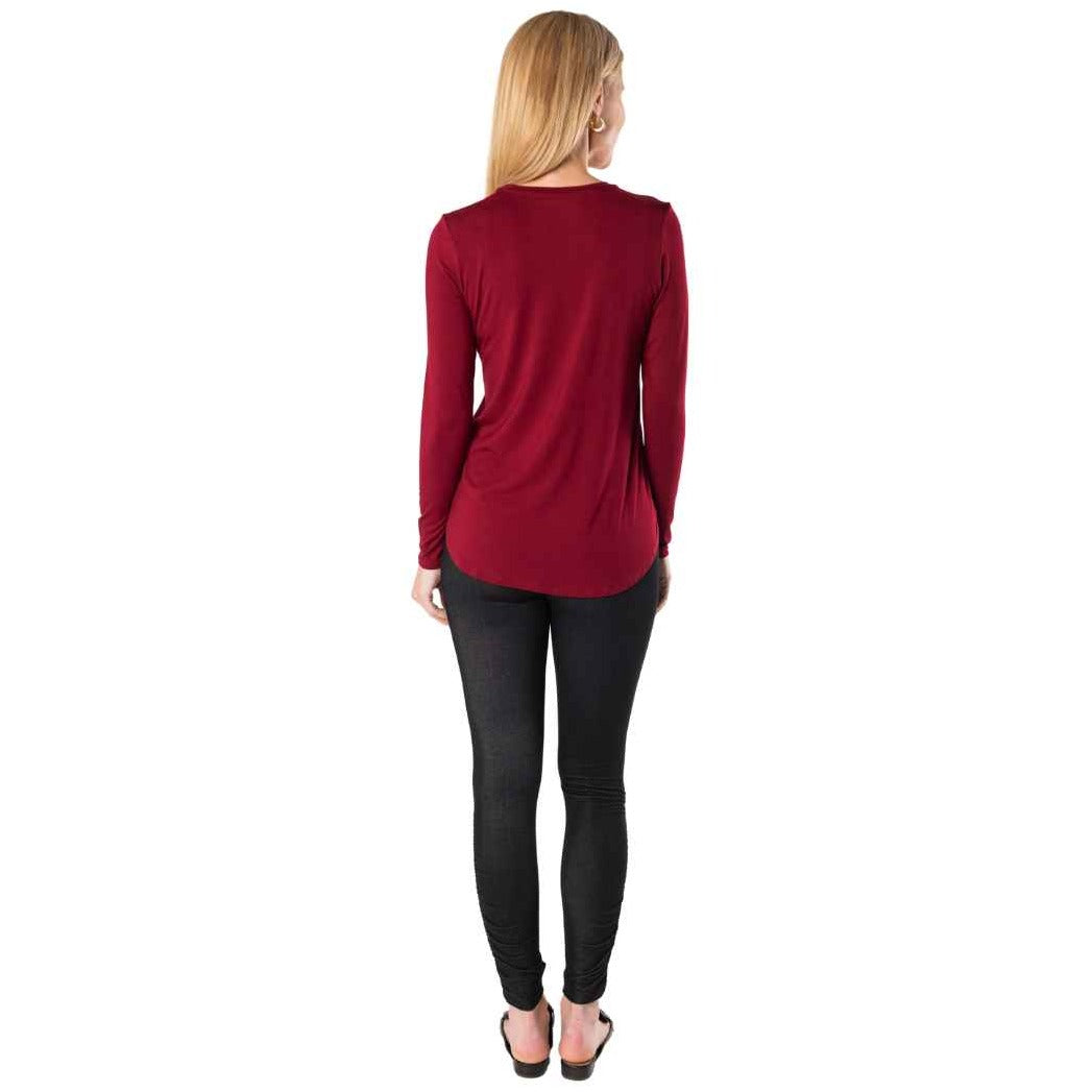 Colorfulkoala Women's Long Sleeve Athletic Sweatshirt Modal Pullover  Cropped Tops, Wine Red, Large : : Clothing, Shoes & Accessories