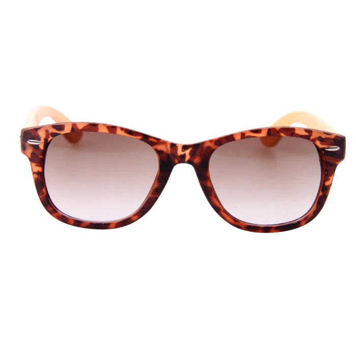 arbutus sunglasses tortoise frames and brown lenses front view of sunglasses on white background