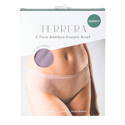 dusty purple classic cut panties package front view on white background
