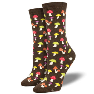 Colorful Caps Socks- Brown