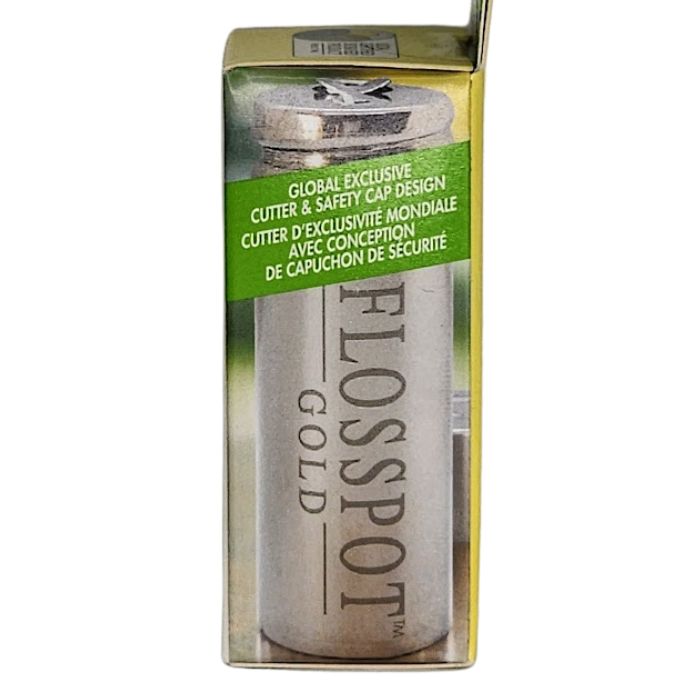 flosspot gold information on package side view on white background