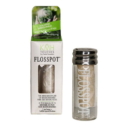 flosspot and flosspot in packagr front view on white background