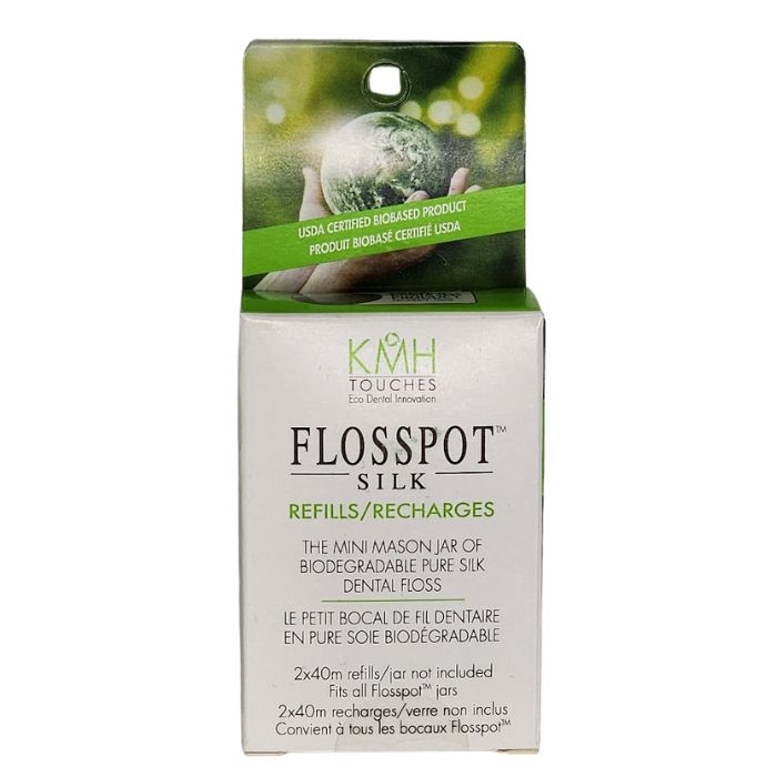 flosspot refills in package front view on white background