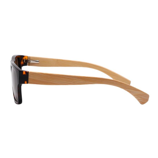 guatamala sunglasses tortoise  frames and brown lenses side view on white background