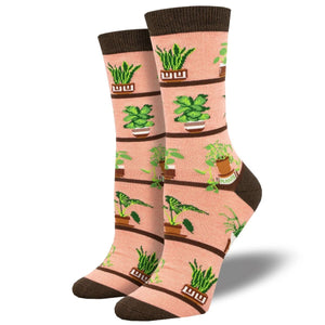 Houseplants Socks- Pink