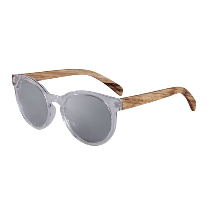 iceland sunglasses grey frames and grey lenses over view on white background