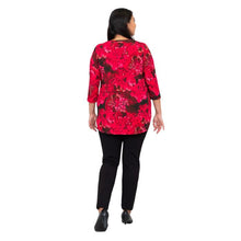 Jazz 3/4 Sleeve Top- Normandy Print