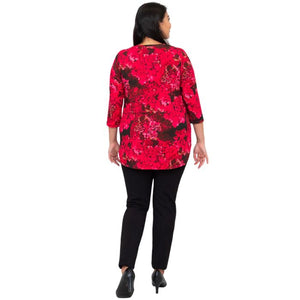 Jazz 3/4 Sleeve Top- Normandy Print