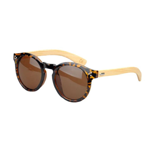 mango sunglasses tortoise frames and brown lenses front view on white background