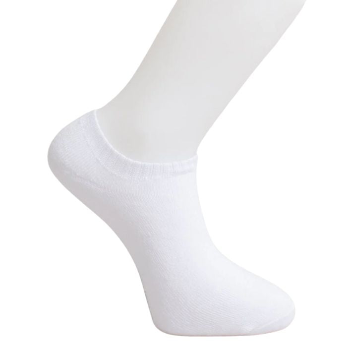 mens white activewear ankle sock set on a white background 