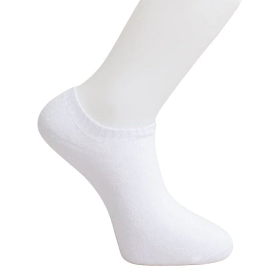 mens white activewear ankle sock set on a white background 