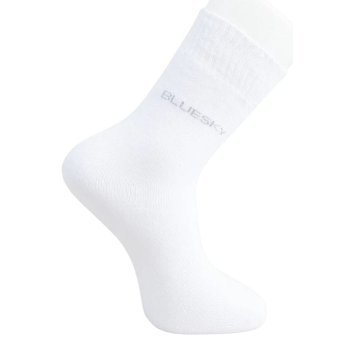 mens white activewear sock set on a white background