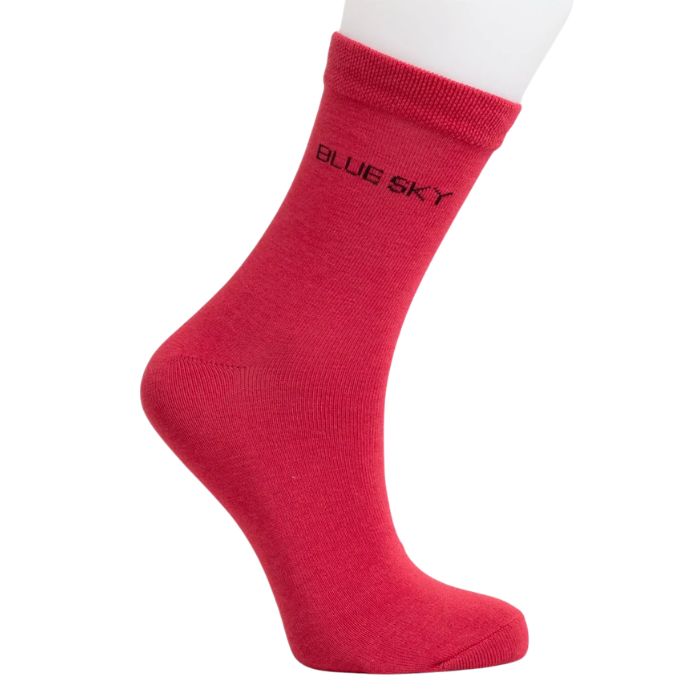 mens red dress sock set on a white background