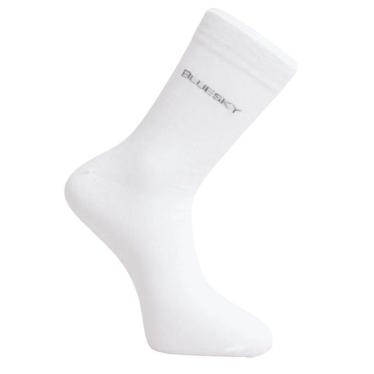 mens white dress sock set on a white background
