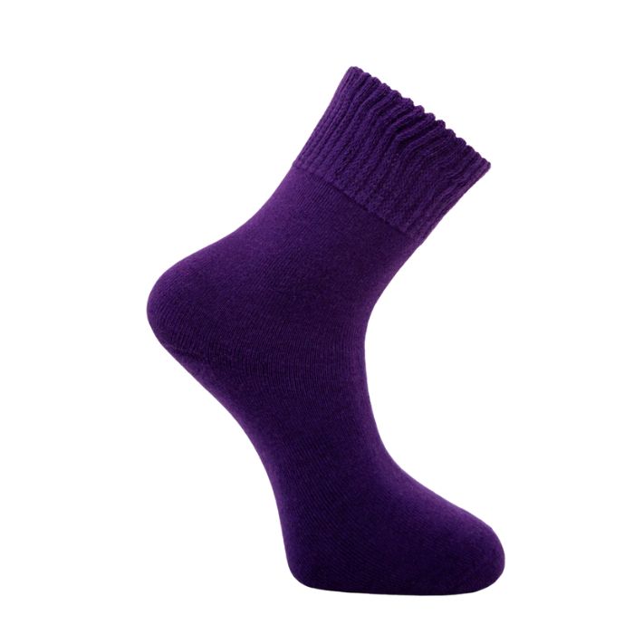 mens purple health sock set on a white background 