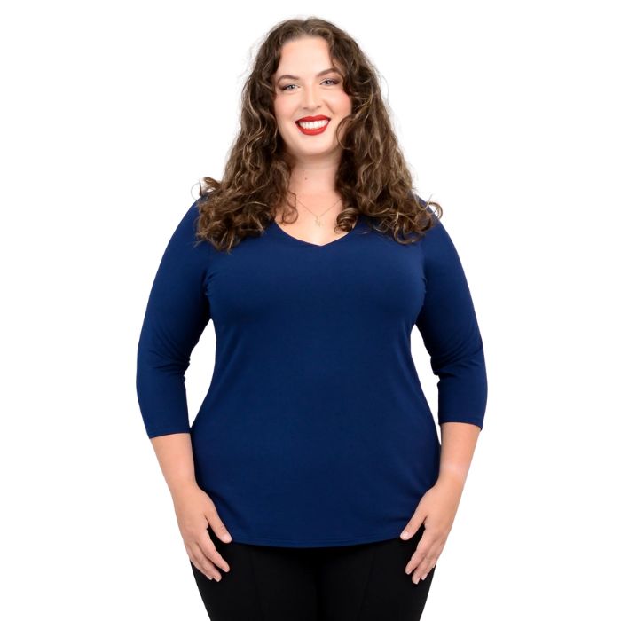 Mia Top- Indigo Blue