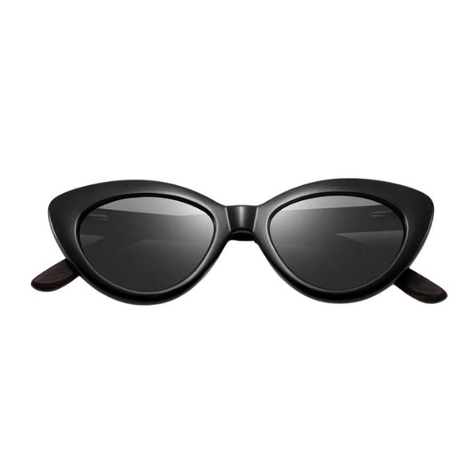 paris sunglasses black frames and black lenses front view on white background