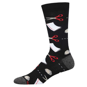 Rock Paper Scissors Socks- Black