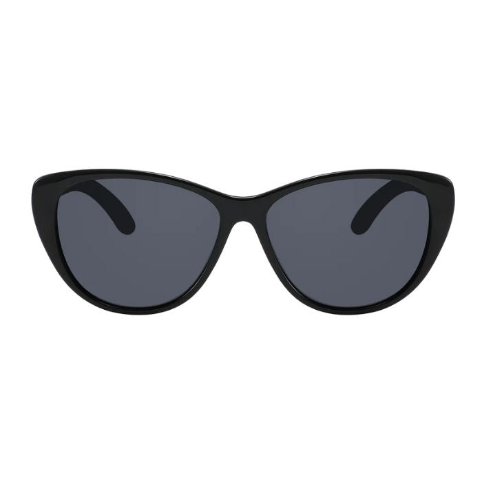 san francisco sunglasses black frames and black lenses front view on white background