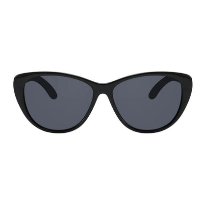 san francisco sunglasses black frames and black lenses front view on white background