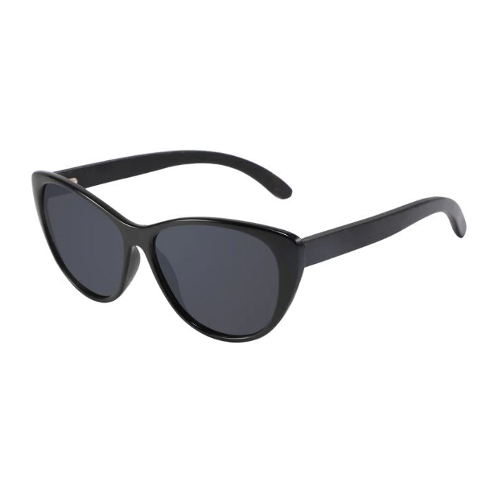 san francisco sunglasses black frames and black lenses over view on white background
