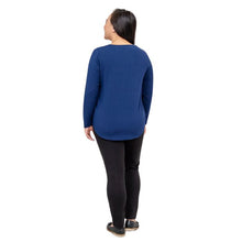 Tessa Long Sleeve Top- Indigo Blue