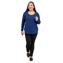 Tessa Long Sleeve Top- Indigo Blue