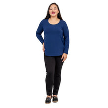Tessa Long Sleeve Top- Indigo Blue
