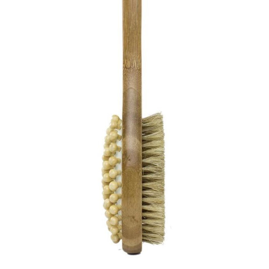 the anti-cellulite brush side view on white background