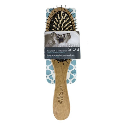 the smooth as silk hair brush in package front view on white background