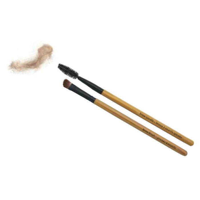 take-a-bow brow duo angled brow brush and spoolie eyebrow wand over view on white background