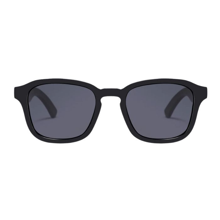 victoria sunglasses black frames and black lenses front view on white background