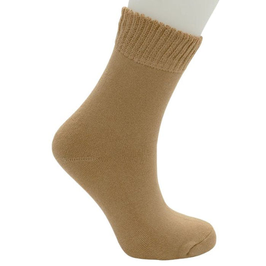 womens camel brown activewear sock set on a white background