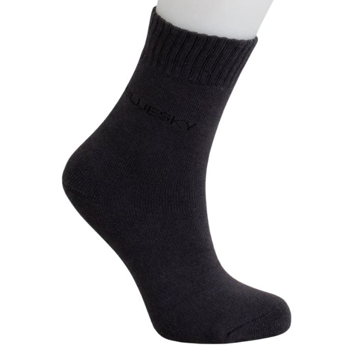 womens charcoal grey activewear sock set on a white background