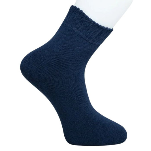 womens navy blue activewear sock set on a white background