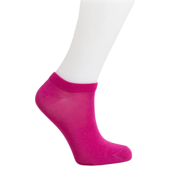 womens berry pink ankle sock set on a white background 