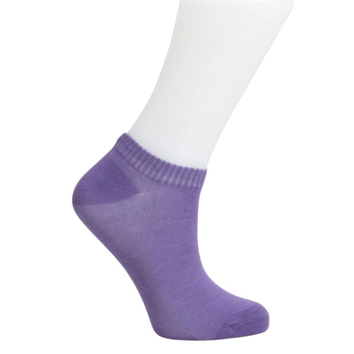womens lavender purple ankle sock set on a white background 