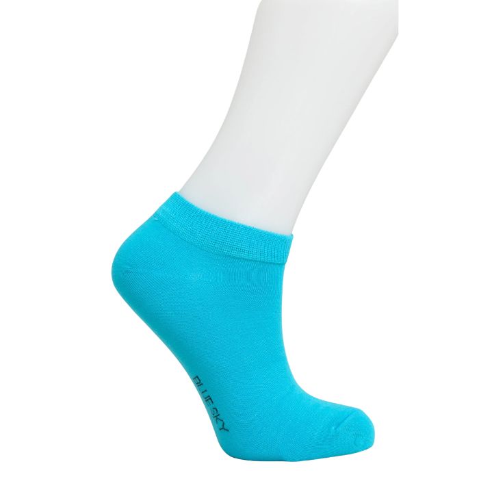 womens turquoise green ankle sock set on a white background 