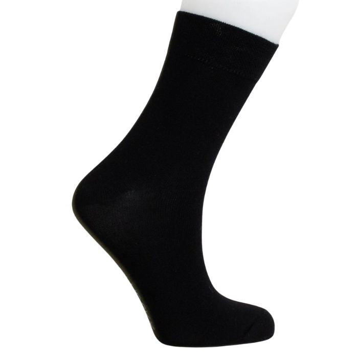 womens black dress sock set on a white background