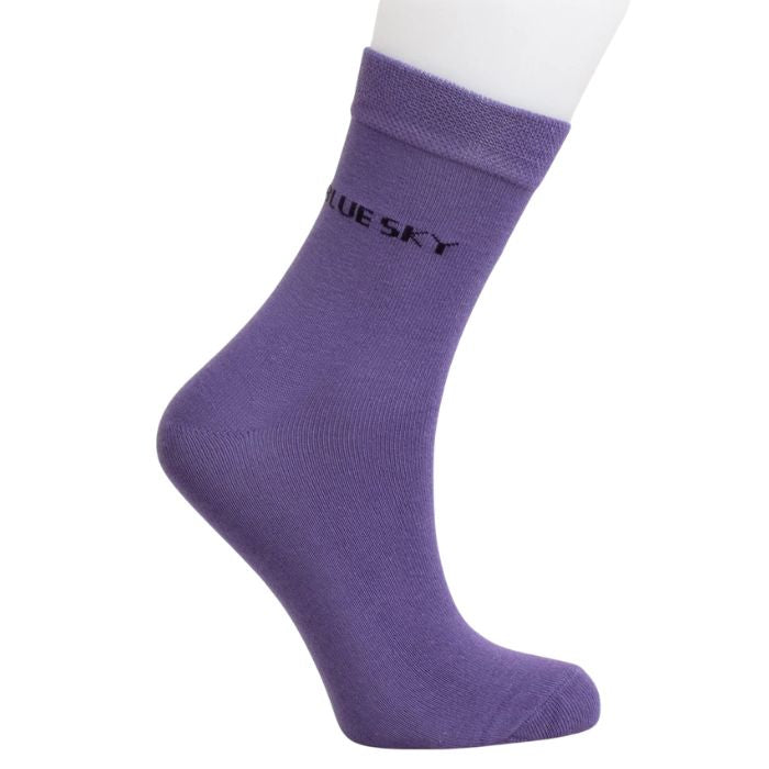 womens lavender purple dress sock set on a white background