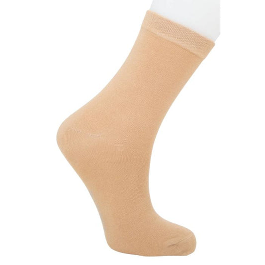 womens naturally brown dress sock set on a white background