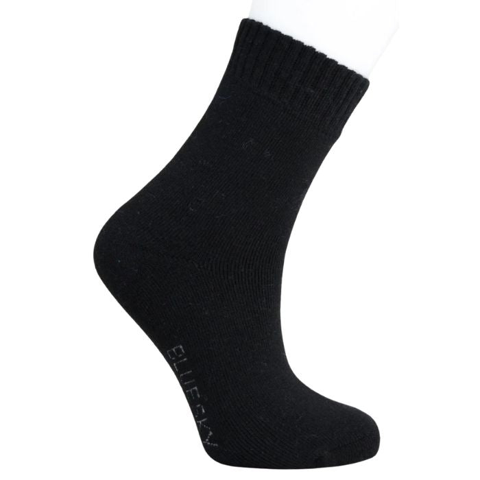 womens black merino wool sock set on a white background 