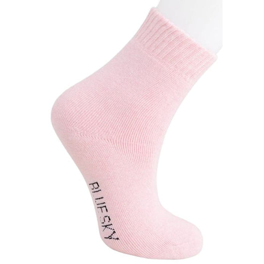 womens pink merino wool sock set on a white background 